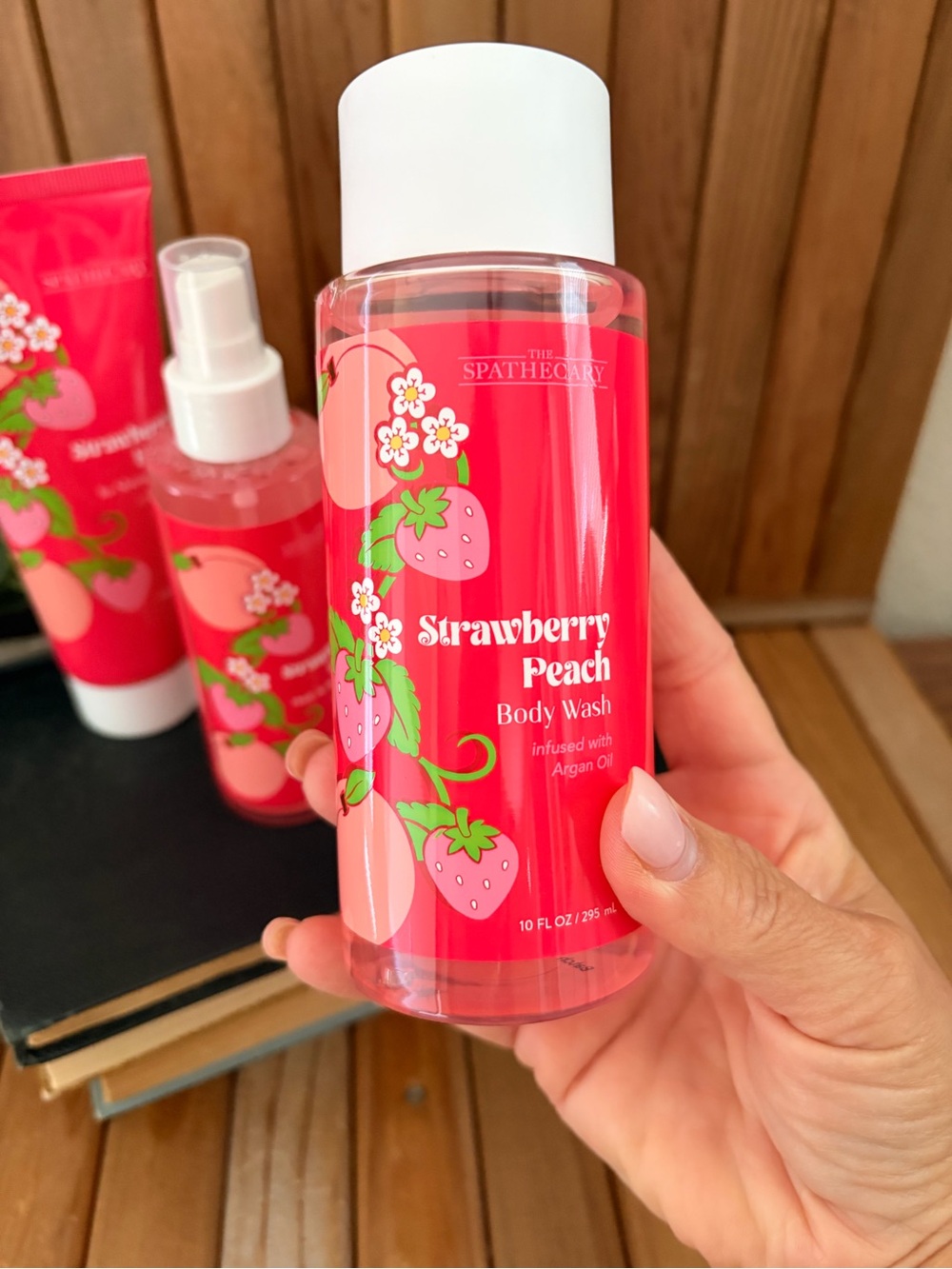 Spathecary Strawberry Peach Hair & Body Wash and Shower Spa Bundle - Picture 4 of 4
